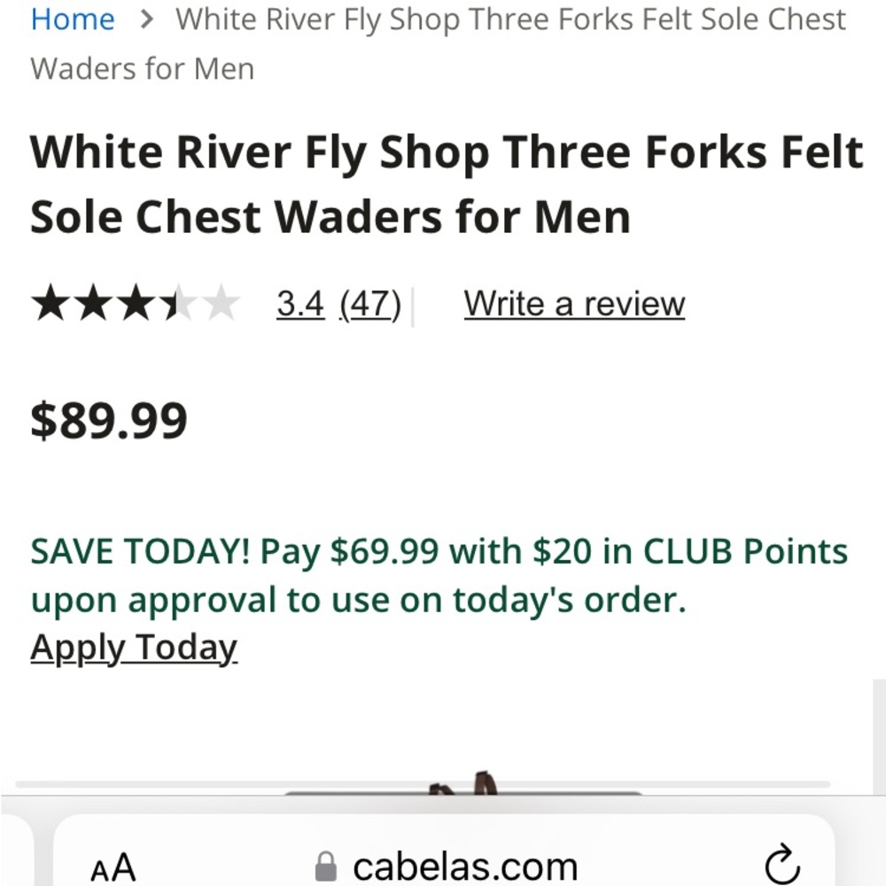 Cabela’s Waders Color Rust Like New - image 1